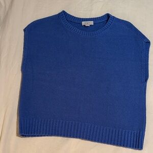 LOFT Royal Blue Sleeveless Knit Top